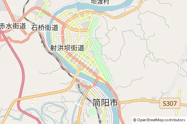 Mapa Jianyang