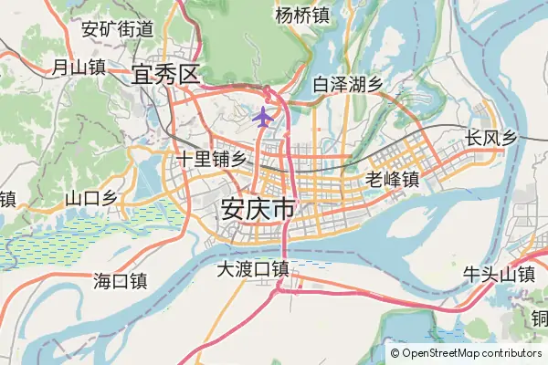 Mapa Anqing