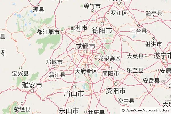 Mapa Chengdu