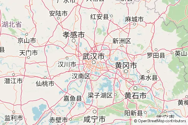 Mapa Wuhan