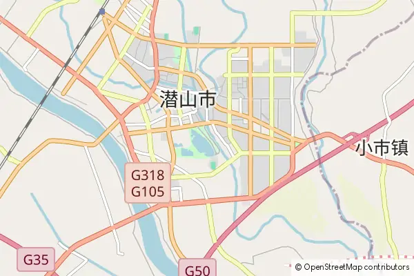 Mapa Qianshan County