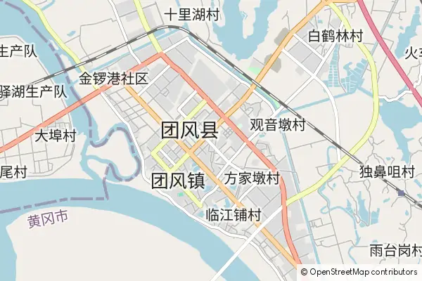 Mapa Tuanfeng County