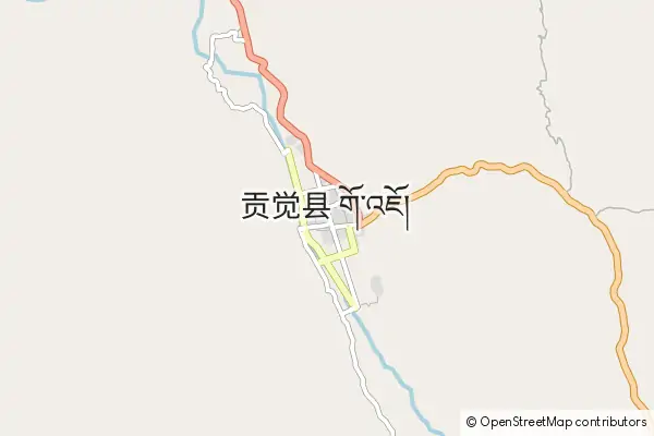 Mapa Gongjue County