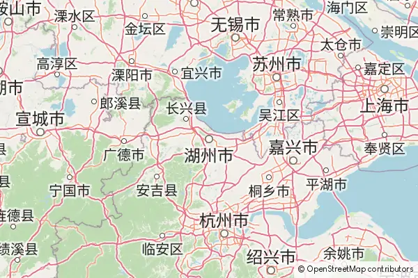 Mapa Huzhou