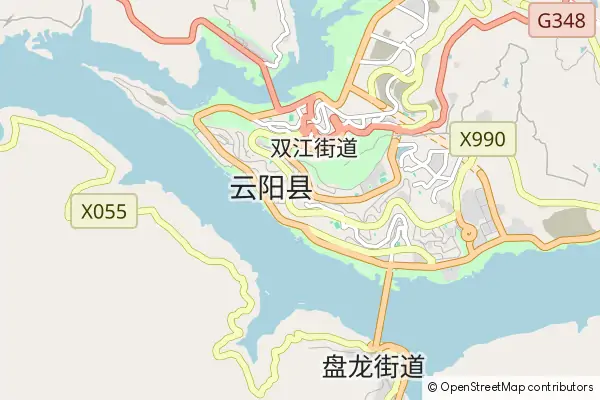 Mapa Yunyang County