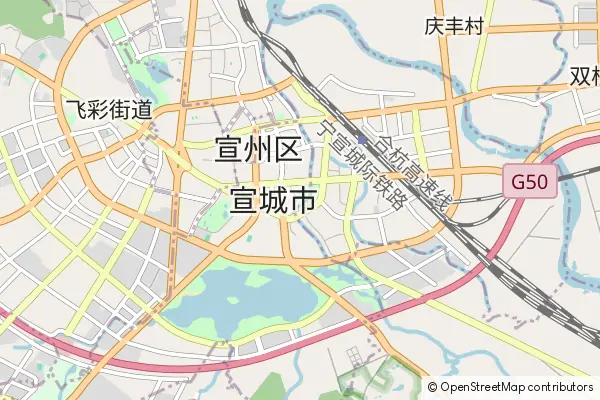 Mapa Xuancheng