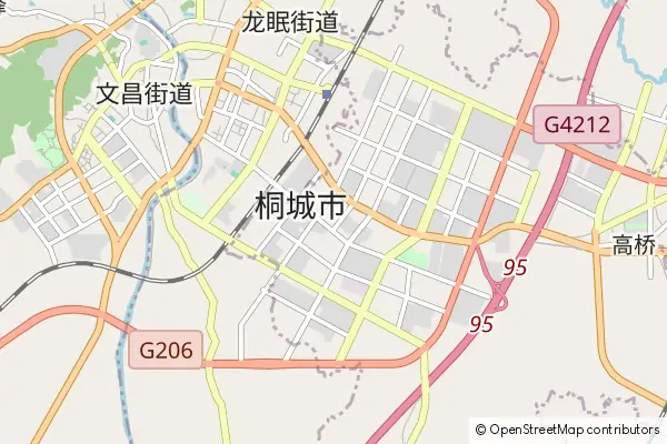 Mapa Tongcheng