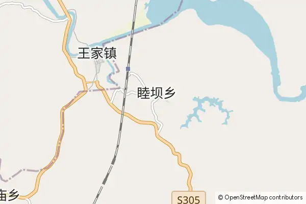 Mapa Wusheng County