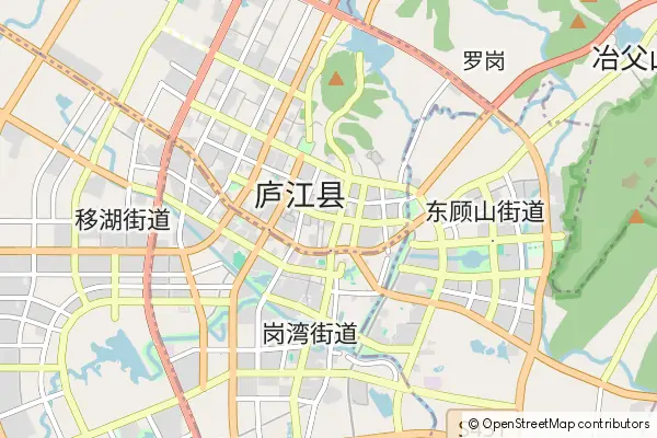 Mapa Lujiang County