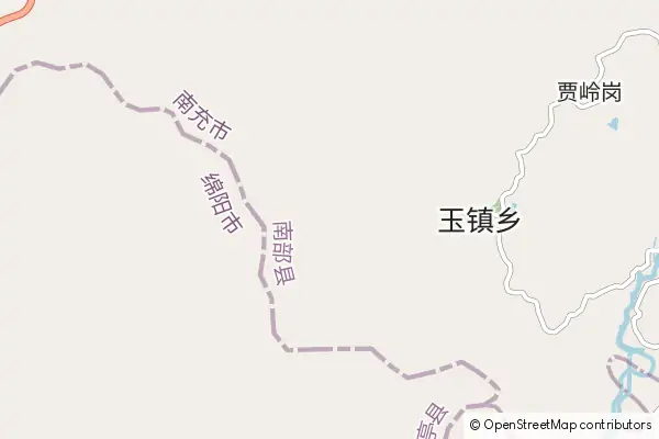 Mapa Yuechi County