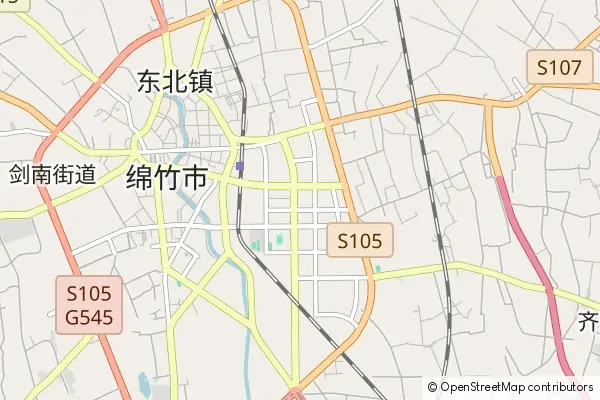 Mapa Mianzhu