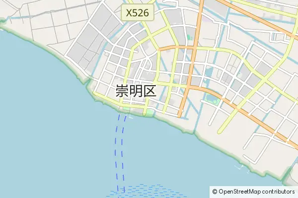 Mapa Chongming County