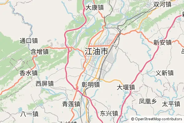 Mapa Jiangyou