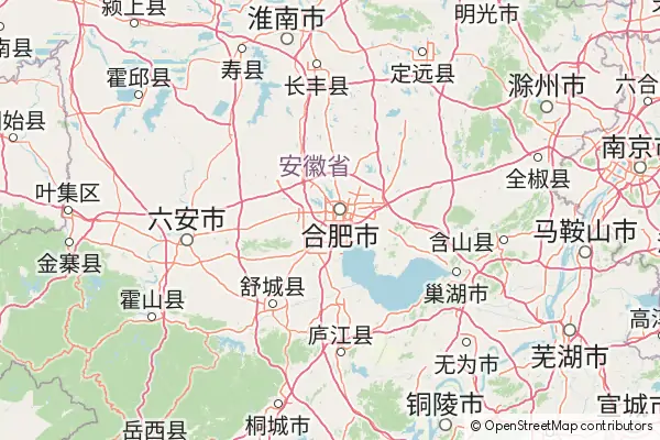 Mapa Hefei