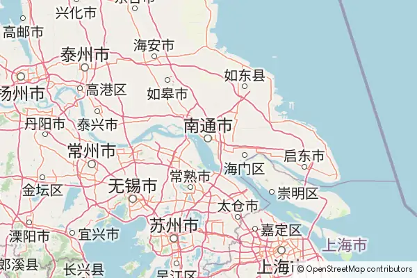 Mapa Nantong