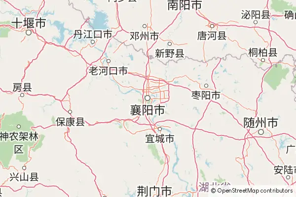 Mapa Xiangyang