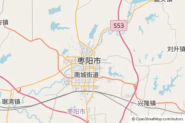 Mapa Zaoyang