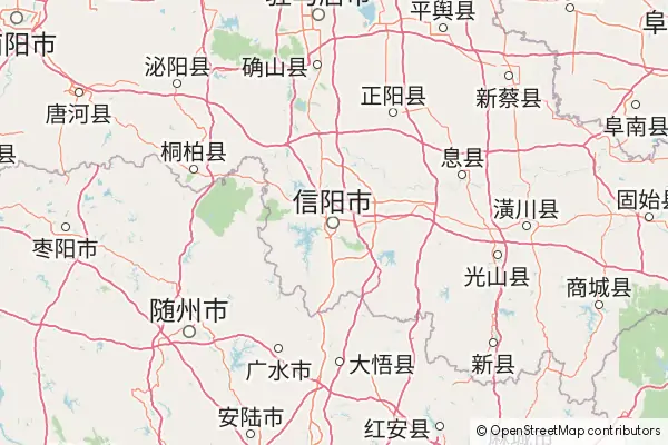 Mapa Xinyang