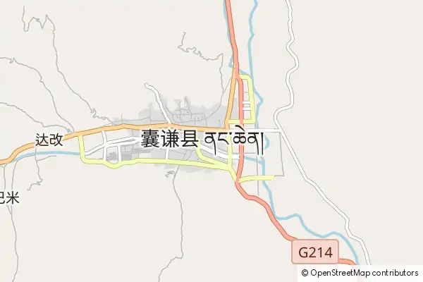 Mapa Nangchen County