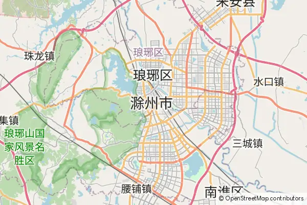 Mapa Chuzhou