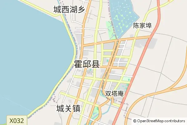 Mapa Huoqiu County