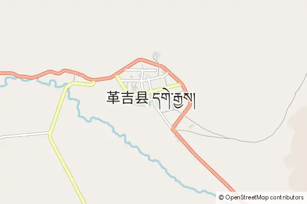 Mapa Ge'gyai County