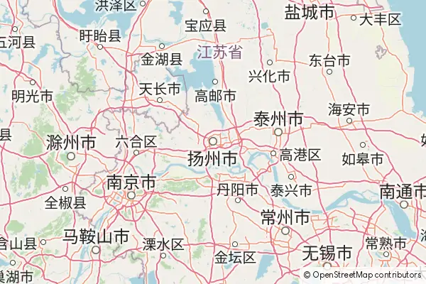 Mapa Yangzhou