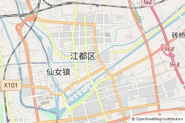 Mapa Jiangdu