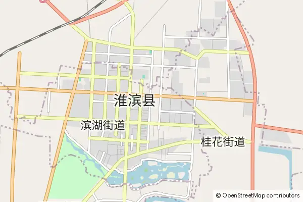 Mapa Huaibin County