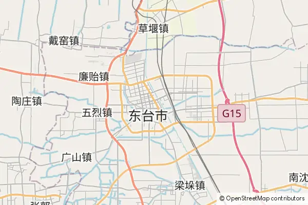 Mapa Dongtai