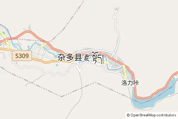 Mapa Zadoi County