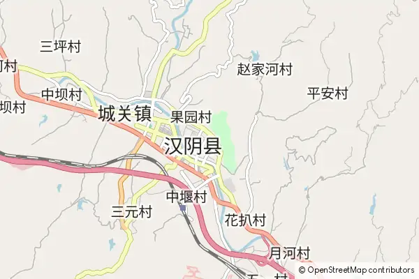 Mapa Hanyin County