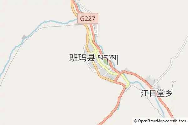 Mapa Baima County