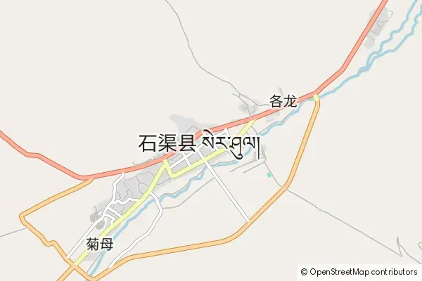 Mapa Shiqu County