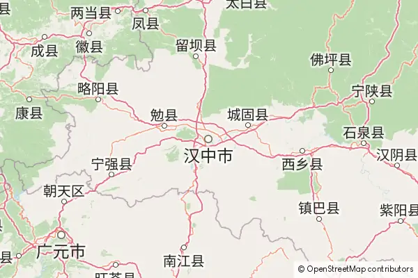 Mapa Hanzhong