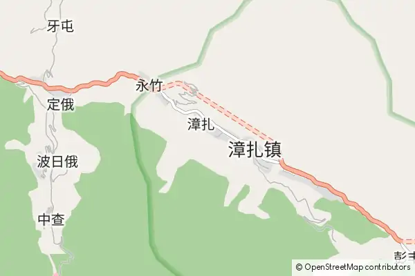 Mapa Zhangzha