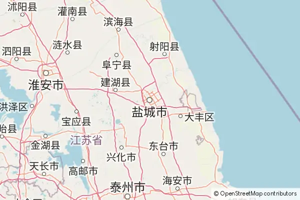 Mapa Yancheng