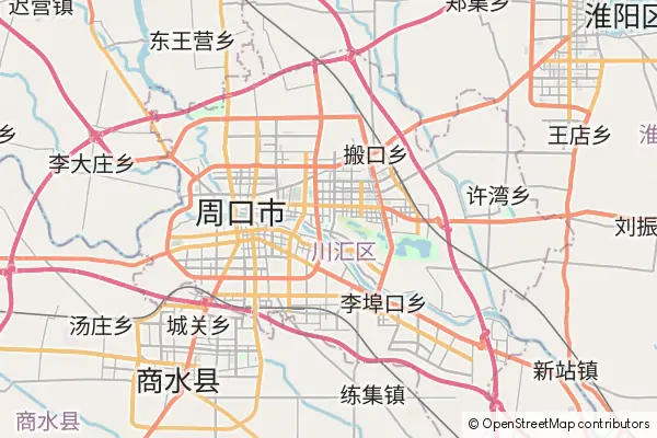 Mapa Zhoukou