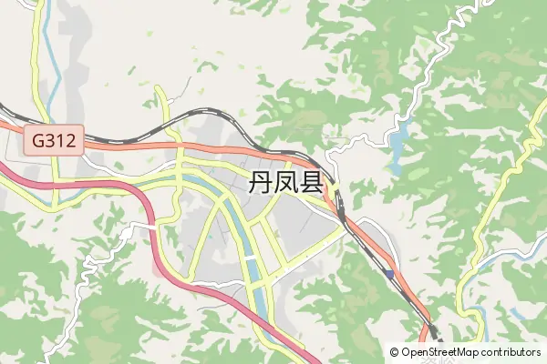 Mapa Danfeng County