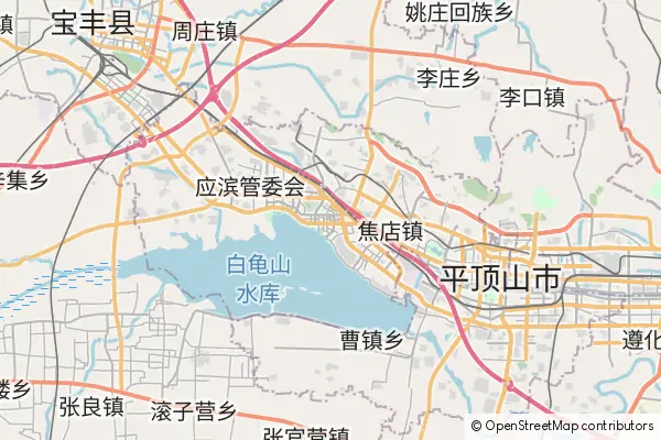 Mapa Pingdingshan