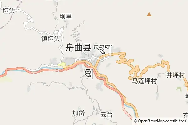 Mapa Zhouqu County