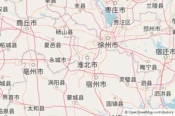 Mapa Huaibei