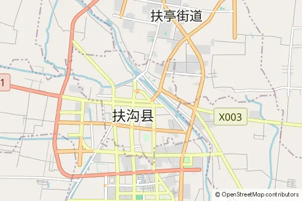 Mapa Fugou County