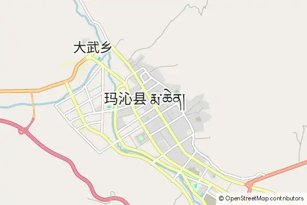 Mapa Maqin County