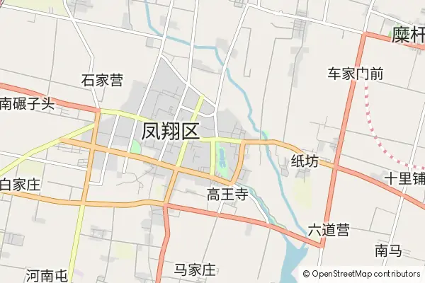 Mapa Fengxiang County