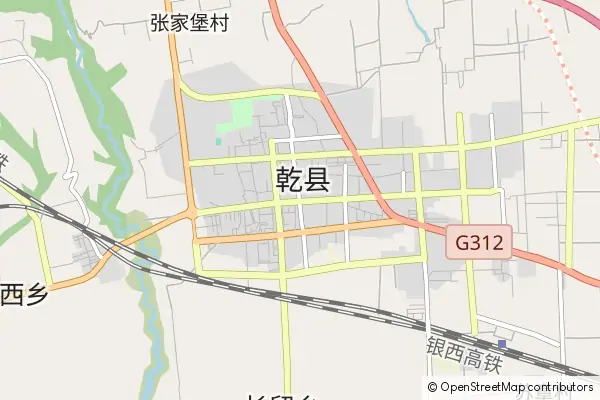 Mapa Qian County