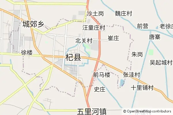 Mapa Qi (Kaifeng) County