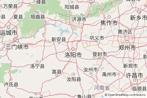 Mapa Luoyang