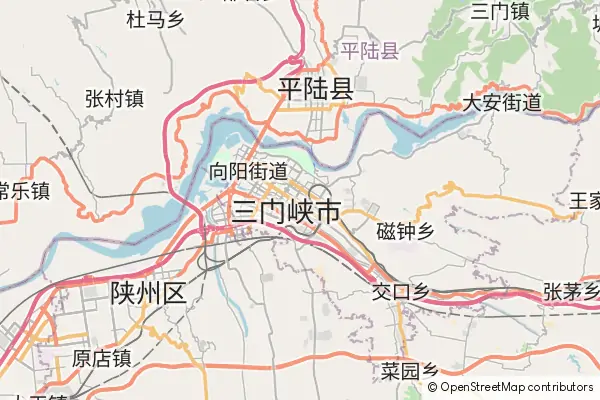 Mapa Sanmenxia