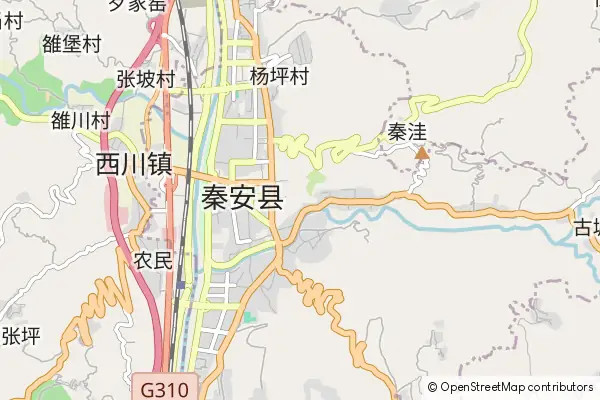 Mapa Qin'an County